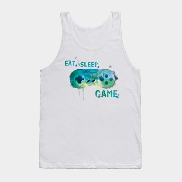 Eat, Sleep, Game Tank Top by MonkeyMade